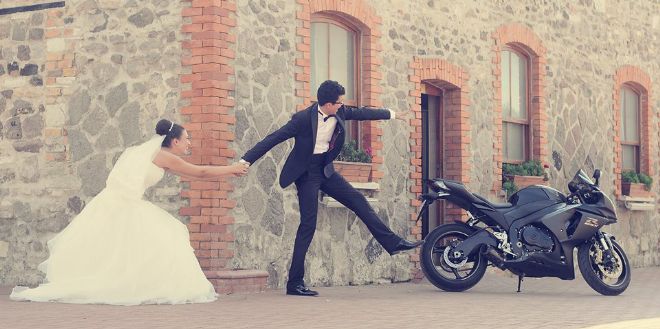 Motosikletle Düğün 
