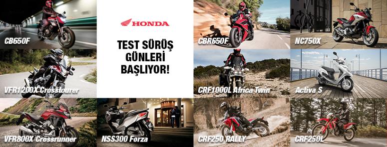 Honda motosiklet modelleri Türkiye Turu’na çıkıyor